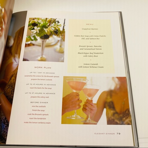 NWT Williams-Sonoma Entertaining: Dinner Parties Hardcover 143 pages - Picture 3 of 7